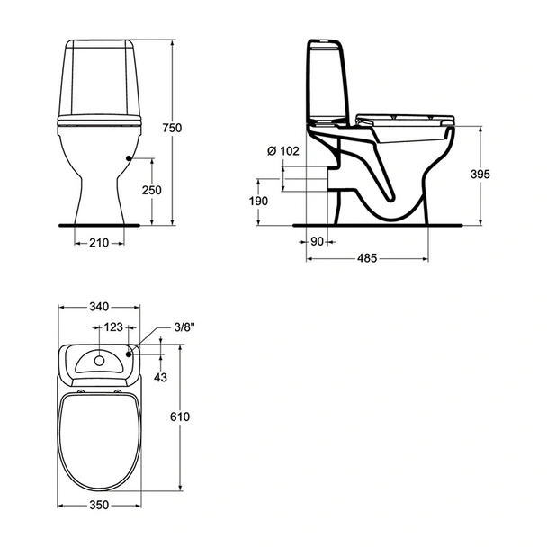 Моноблок със задно оттичане Korona VIDIMA - Image 2