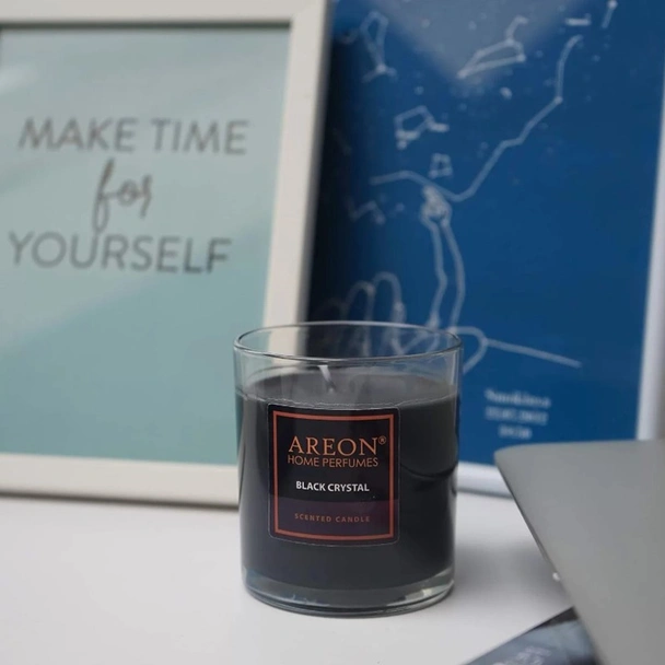 Ароматна свещ Черен кристал 120 гр AREON - Image 4
