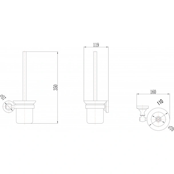 Четка за тоалетна чиния "sailor new"- ica 8394 - Image 3