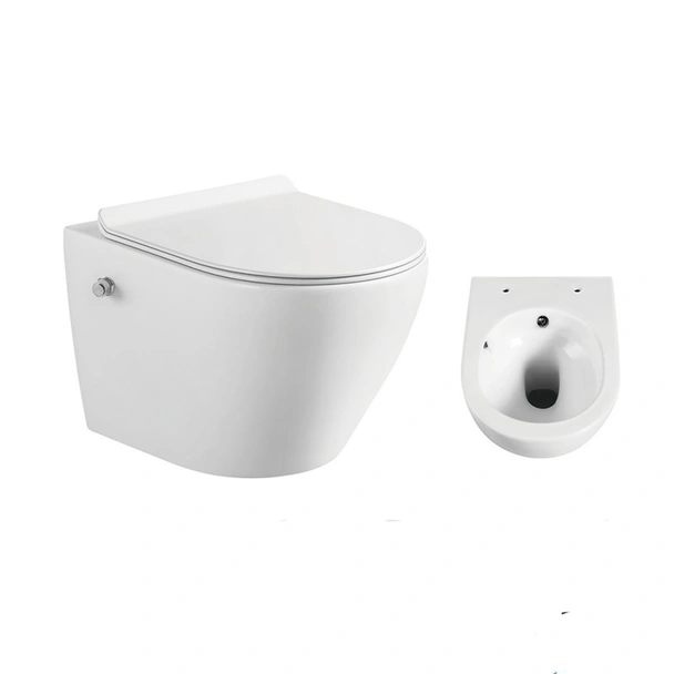 Стенна тоалетна чиния с биде 4937W BIDET INTER CERAMIC - Image 3