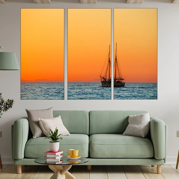 Мачта към залеза - картина пано за стена - Image 2