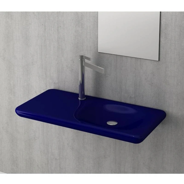 Мивка 90 см син сапфир гланц Fenice BOCCHI