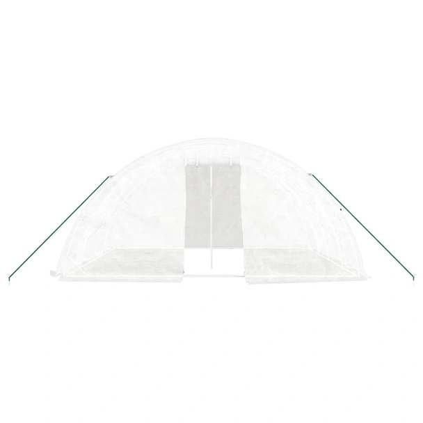 Оранжерия със стоманена рамка бяла 20 м² 5x4x2,3 м - Image 3
