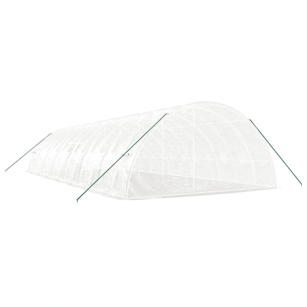 Оранжерия със стоманена рамка бяла 84 м² 14x6x2,85 м - Image 5