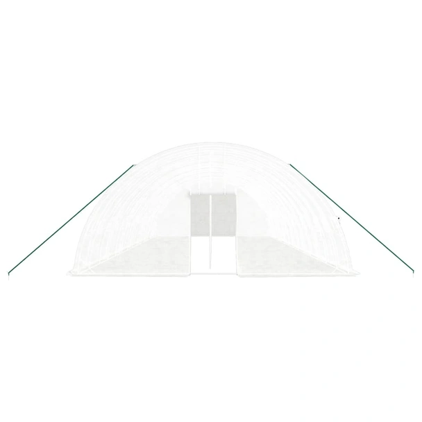 Оранжерия със стоманена рамка бяла 84 м² 14x6x2,85 м - Image 3