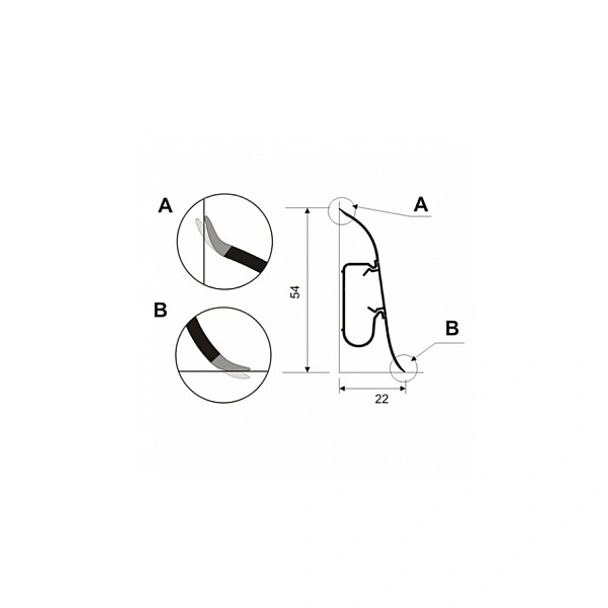 Перваз prexa 54 - g2 - венге - Image 2