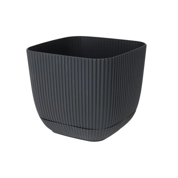 Саксия 11x11x9.5 см 0.67 л антрацит HORECANO HOME