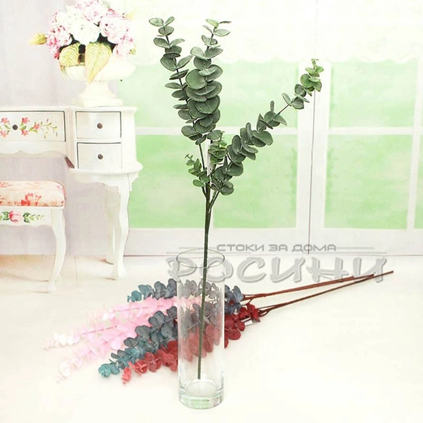 Декоративен стрък Цветен евкалипт 75 см - Image 5