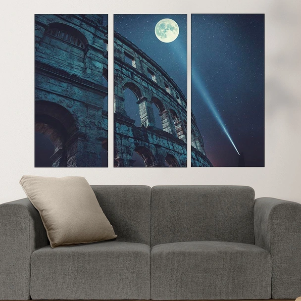 Колизеума на лунна светлина - картина пано за стена - Image 2