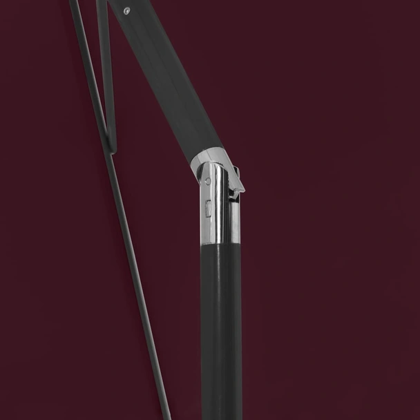 Плажен чадър, бордо червено, 180x120 см - Image 3