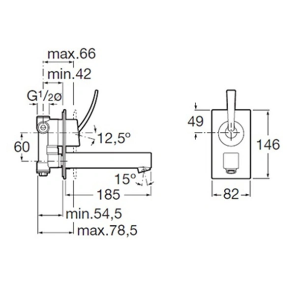 Смесител за вграждане за мивка Moai ROCA - Image 2