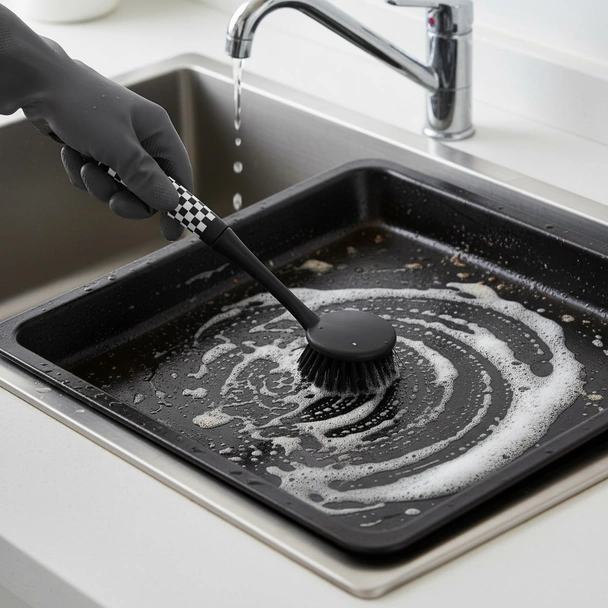 Домакинска четка за съдове 28x6 см - Image 2