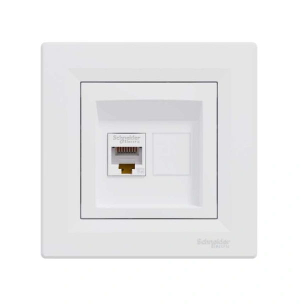 Компютърна розетка RJ45 сat5e UTP бяла Asfora - Image 2