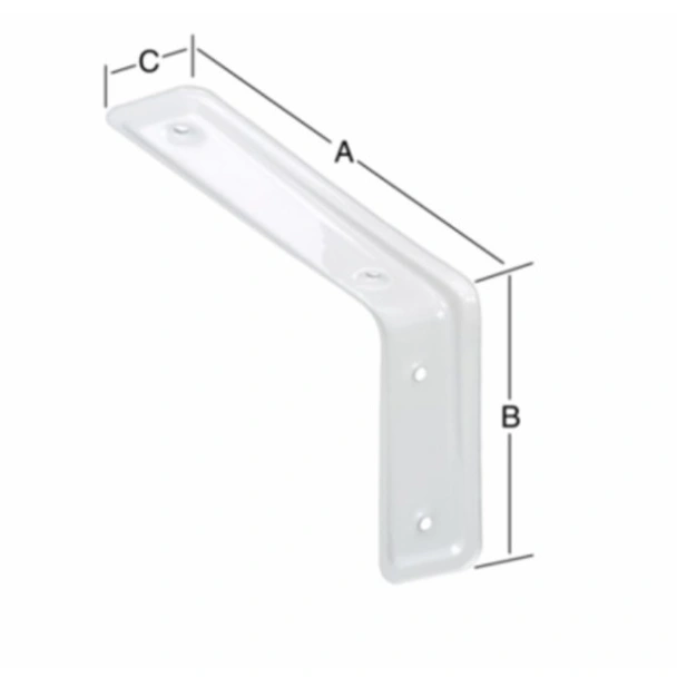 Конзола рафтоносач 115x80x40 мм бяла 3F VORMANN - Image 2