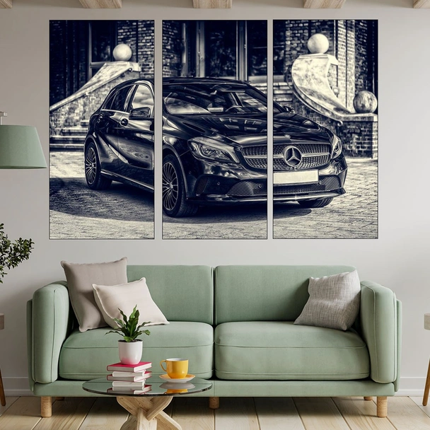 Мercedes - елегантна кола - картина пано за стена - Image 2