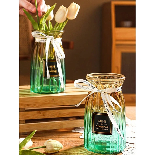 Стъклена ваза с панделка 17 см Mini FLOWERPLUS - Image 4