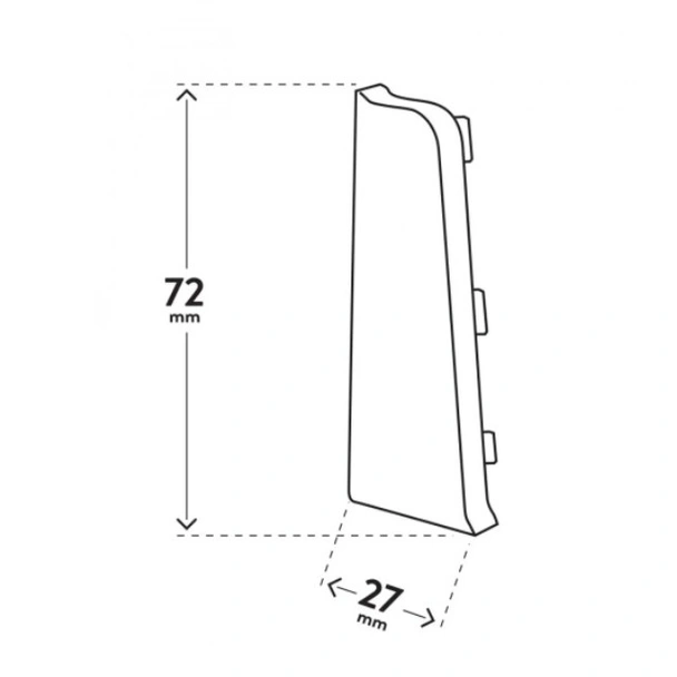 Тапи за подов перваз лява + дясна INDO-01 бели ARBITON - Image 6