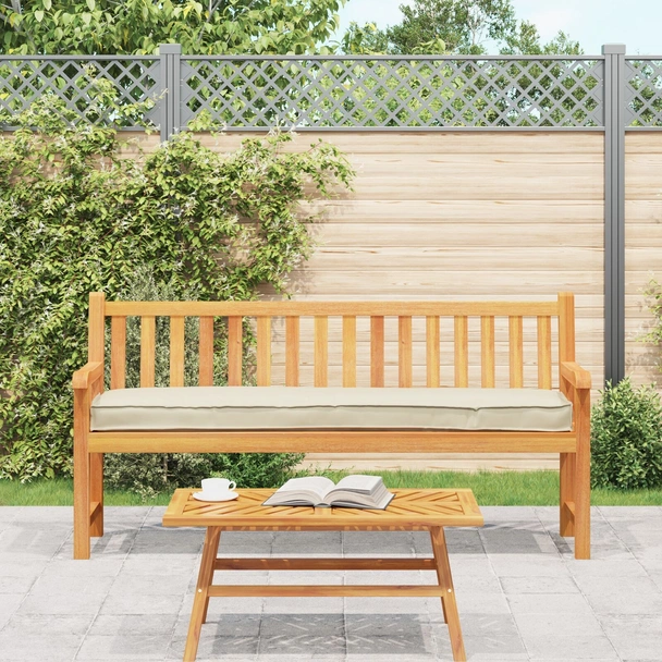 Възглавница за пейка Крем 200x40x8 см Оксфордска материя - VL42001680 - Image 3