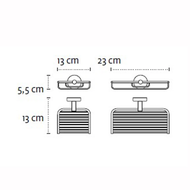 Двойна сапунерка за баня тип мрежа Uno KAPITAN - Image 2