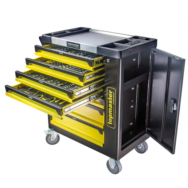 Количка за инструменти 7 чекмеджета 182 инструмента Topmaster - Image 3