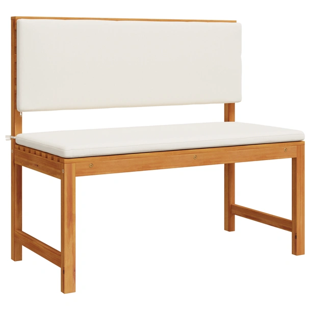 Комплект градинска пейка от 3 части с възглавници, направен от акациево дърво - VL3329105 - Image 5