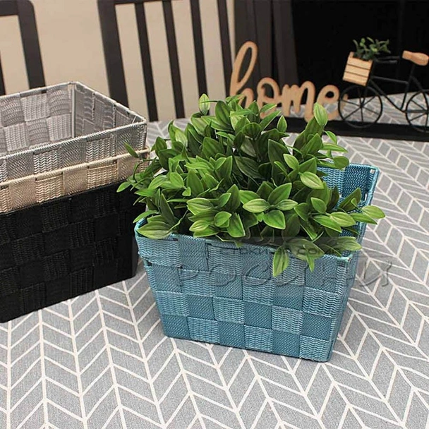 Квадратен плетен панер за съхранение - Image 3