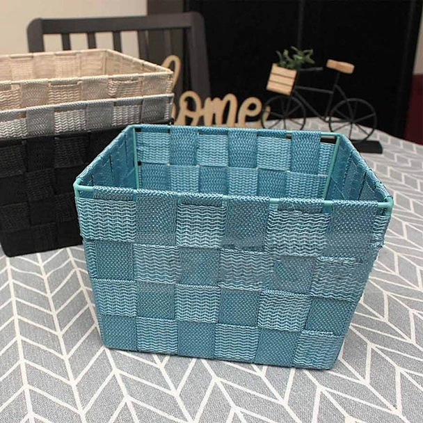 Квадратен плетен панер за съхранение - Image 2