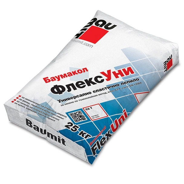 Лепило за плочки Баумакол ФлексУни 25 кг BAUMIT
