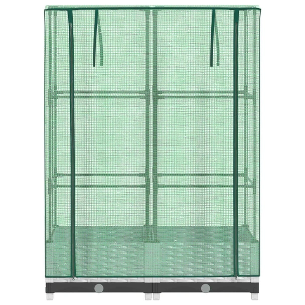 Повдигната леха с покривало, 80x40x123 см - ратанов сандък - Image 4