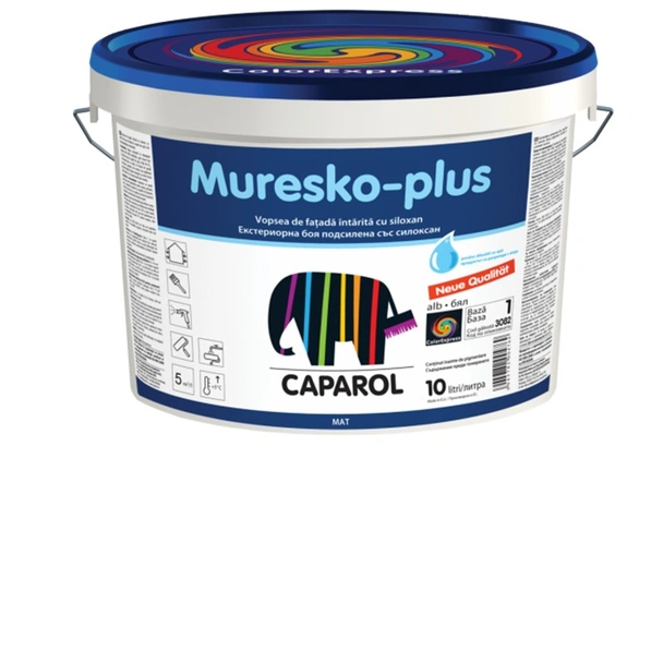 Боя фасадна muresko plus moe basis 1 10л caparol