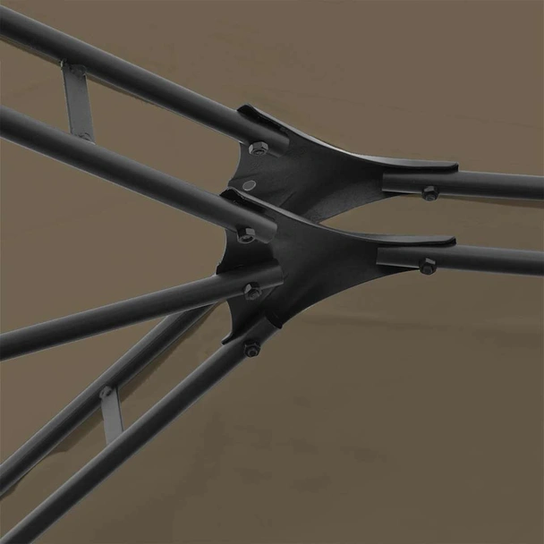 Градинска шатра със завеси, 4x3 м, таупе, 180 г/м² - Image 8