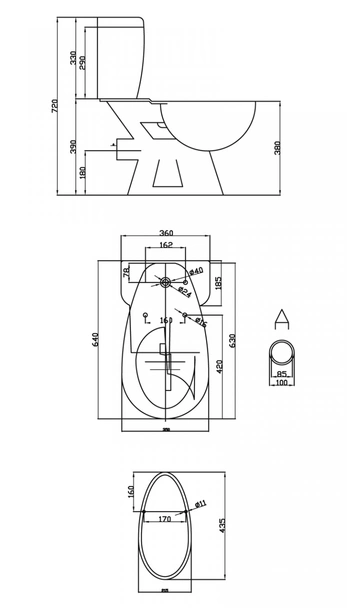 Моноблок със задно оттичане М-111 FORMA VITA - Image 2