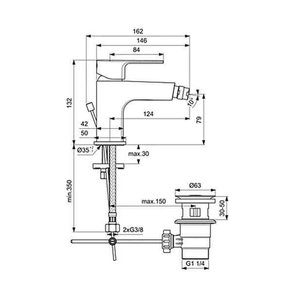 Смесител за биде ESLA Vidima - Image 2