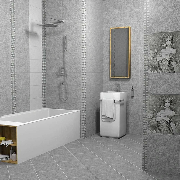 Фаянс 25x40 см Космос светлосив 5617 KAI - Image 2