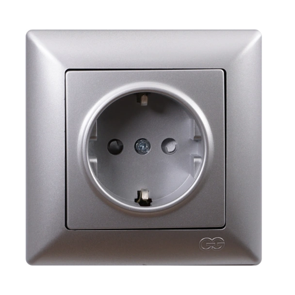 Контакт шуко Visage сив GUNSAN