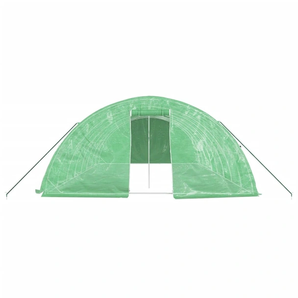 Оранжерия със стоманена рамка зелена 40 м² 8x5x2,3 м - Image 3