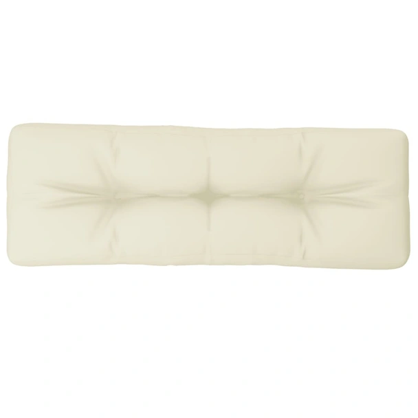 Палетна възглавница, кремава, 120x40x12 см, текстил - Image 2