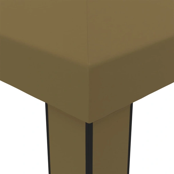 Шатра с двоен покрив, 3x6 м, таупе, 180 г/м² - Image 4