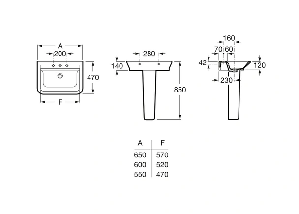 The gap порцеланова конзола за умивалник - Image 3