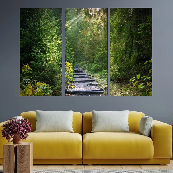 Живописна горска пътека - картина пано за стена - Image 2
