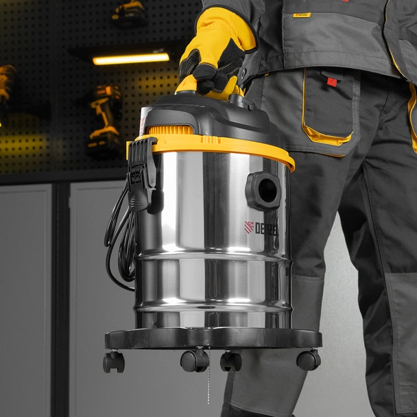 Строителна прахосмукачка 1200 W 15 л EVC15 DENZEL - Image 18