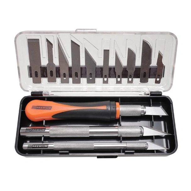 Нож със скалпели комплект 16 части PREMIUM
