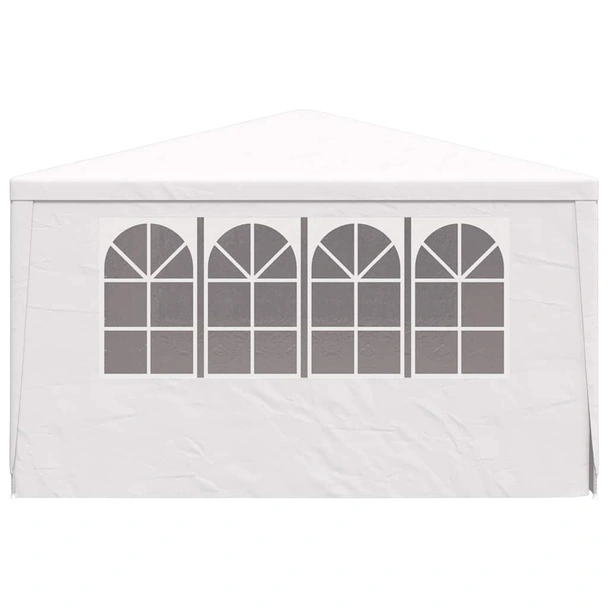 Професионална парти шатра със стени 4x4 м бяла 90 г/м² - Image 5