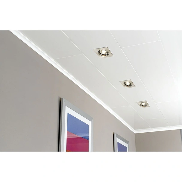 PVC ламперия 25х200 см 10 мм Бял лак без фуга DUMAPAN - Image 3