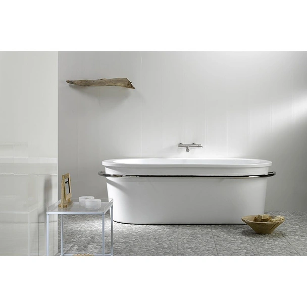 PVC ламперия 25х200 см 10 мм Бял лак без фуга DUMAPAN - Image 2