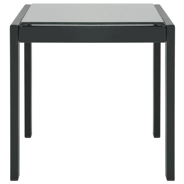 Шезлонги, 2 бр, с масичка, стомана сиви - Image 4