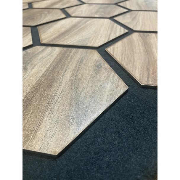 Акустичен панел от MDF 78x64 см Махагон - Пчелна пита - Image 2