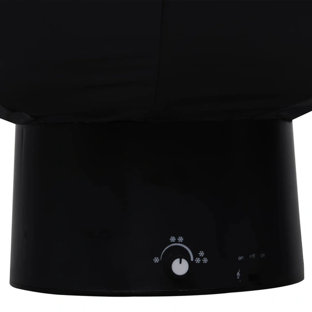 Коледна елха с валящ сняг и основа от чадър, черна, 75 см, PVC - Image 8