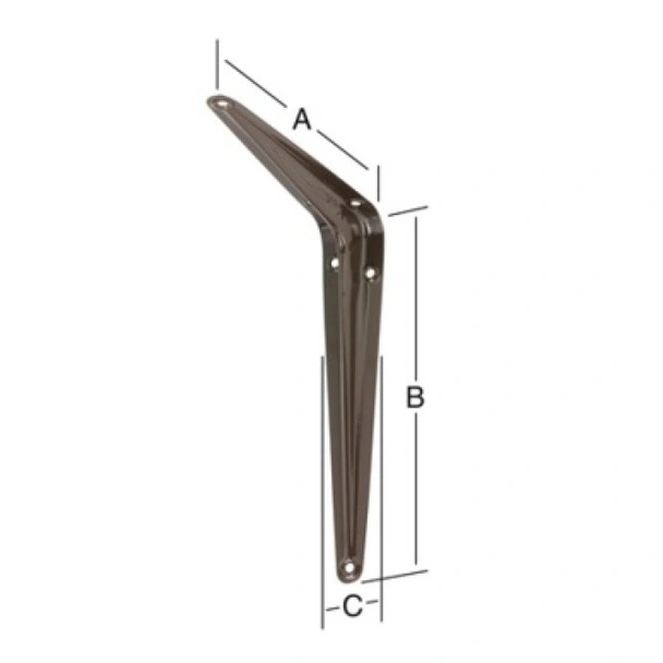 Конзола рафтоносач 300x350x44 мм кафява VORMANN - Image 2