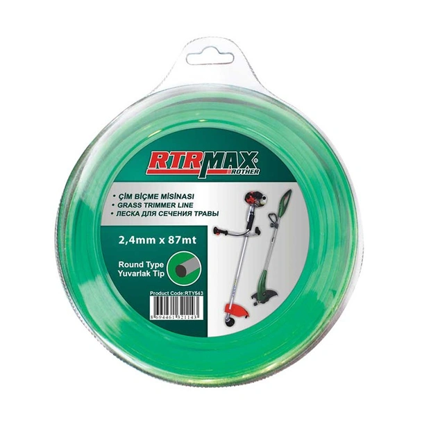 Корда за моторен тример кръгла 2.4 мм x 87 м RTR MAX